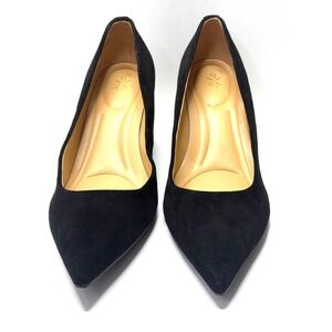 Nine West Women's Kalore 9X9 Block Heel Dress Pumps Black Suede Size 12M NWT/BOX